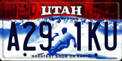 UT license plate A291KU