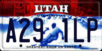 UT license plate A291LP