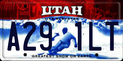 UT license plate A291LT