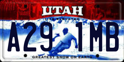 UT license plate A291MB