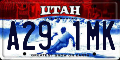 UT license plate A291MK