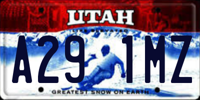 UT license plate A291MZ