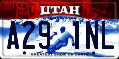 UT license plate A291NL