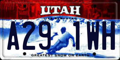 UT license plate A291WH