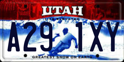 UT license plate A291XY