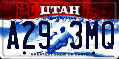 UT license plate A293MQ
