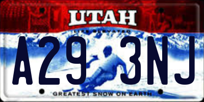 UT license plate A293NJ