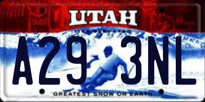 UT license plate A293NL