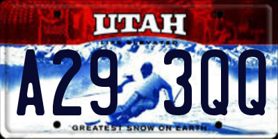UT license plate A293QQ