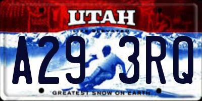 UT license plate A293RQ