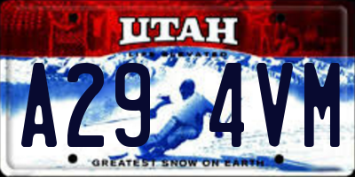 UT license plate A294VM