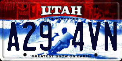 UT license plate A294VN