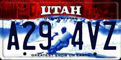 UT license plate A294VZ