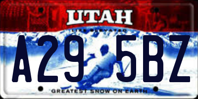 UT license plate A295BZ