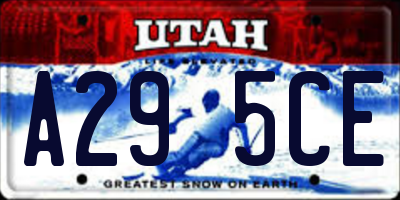 UT license plate A295CE