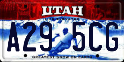 UT license plate A295CG
