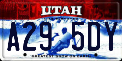 UT license plate A295DY