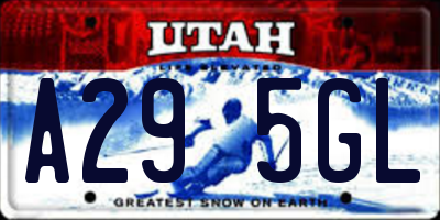 UT license plate A295GL