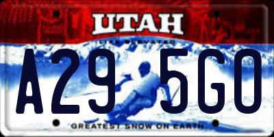 UT license plate A295GO