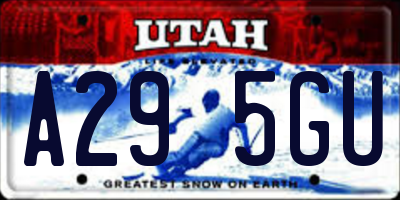 UT license plate A295GU