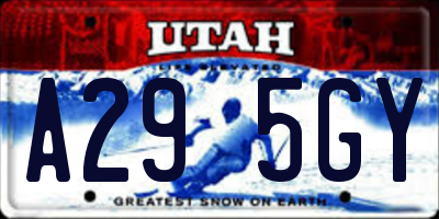 UT license plate A295GY