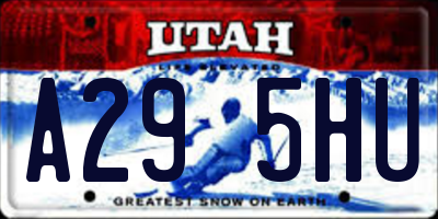 UT license plate A295HU