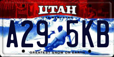 UT license plate A295KB