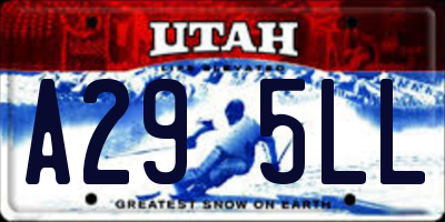 UT license plate A295LL