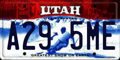 UT license plate A295ME