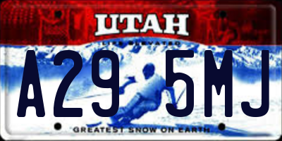 UT license plate A295MJ