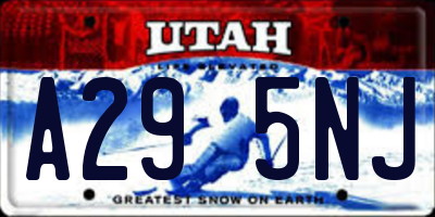 UT license plate A295NJ