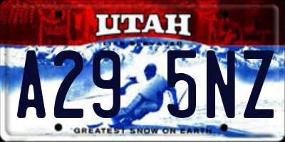 UT license plate A295NZ