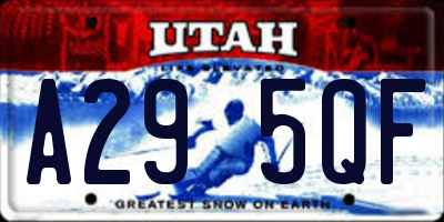 UT license plate A295QF