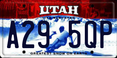 UT license plate A295QP
