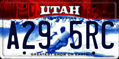 UT license plate A295RC