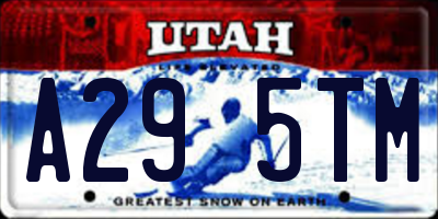 UT license plate A295TM