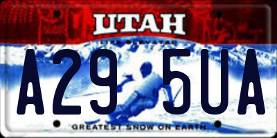 UT license plate A295UA
