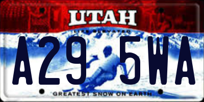 UT license plate A295WA