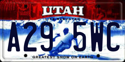 UT license plate A295WC