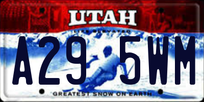 UT license plate A295WM