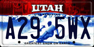 UT license plate A295WX