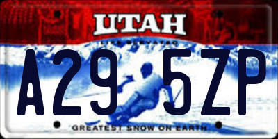 UT license plate A295ZP