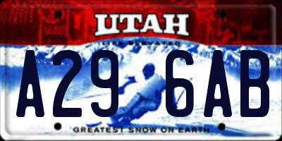 UT license plate A296AB