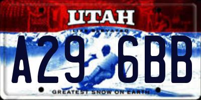 UT license plate A296BB
