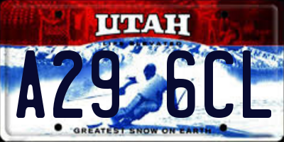 UT license plate A296CL