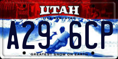 UT license plate A296CP