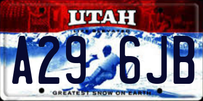 UT license plate A296JB