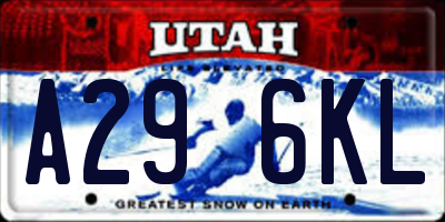 UT license plate A296KL