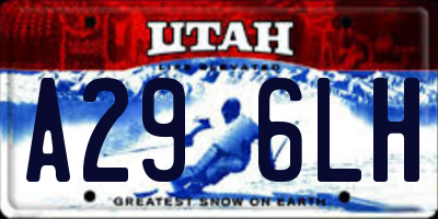 UT license plate A296LH