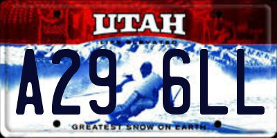 UT license plate A296LL